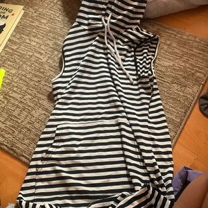 black and white stripes, girls dress